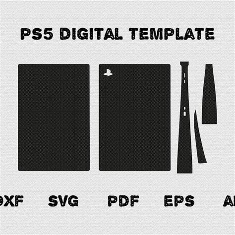 Ps5 Skin Template Etsy