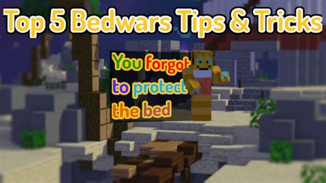 Top 5 Bedwars Tips Tricks YouTube