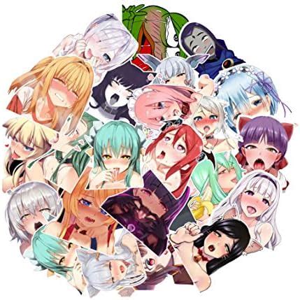 Amazon Ahegao Colored Lust Face Anime Waifu Stickers Pcs