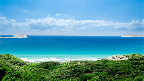 Wallpaper Sea Bay Nature Shore Sky Beach Coast Cliff Horizon