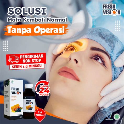 FRESH VISION OBAT HERBAL MATA KATARAK MATA MINUS 200 ML Lazada Indonesia