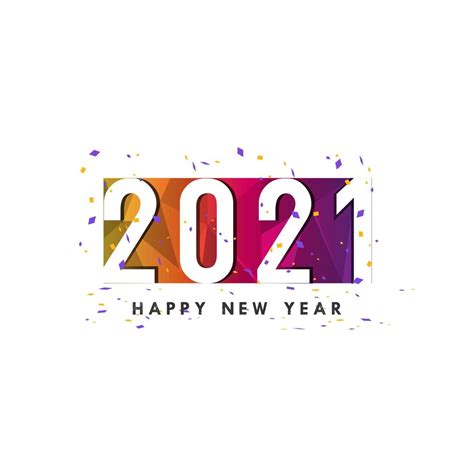 New Year 2021 Greeting Card 1222939 Vector Art At Vecteezy