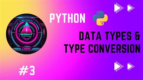 3 Python Tutorial For Beginners Data Types In Python Python Python3 Pythontutorial Youtube