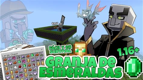 Granja De Esmeraldas F Cil Y En Survival Minecraft Bedrock Pe