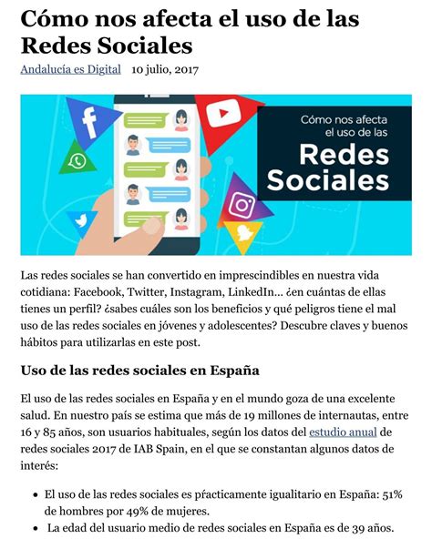 Cómo nos afecta el uso de las redes sociales 9 peligros que debes evitar