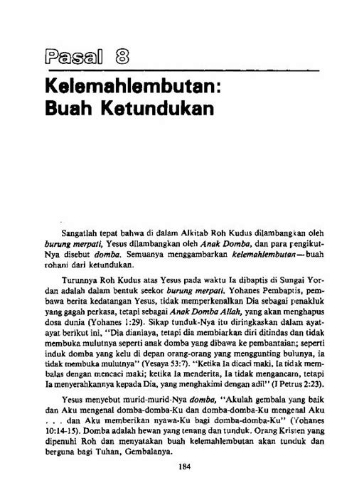 Pdf Kelemahlembutan Buah Ketundukan Global Universityindonesian