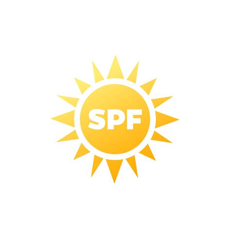 Spf Icon Uv Sun Protection Vector Vector Art At Vecteezy