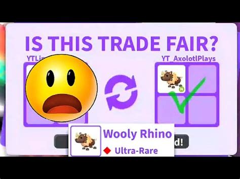 Omg I Got First Ever Neon Wooly Rhino In Adopt Me Roblox Youtube