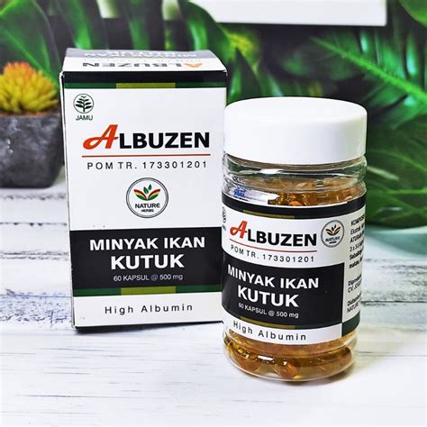 Jual Minyak Ikan Kutuk Al Buzen Hight Albumin Albuzen Kapsul