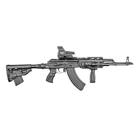 FAB Defense Folding AK 47 Stock Saiga Receiver W GK MAG ZAHAL