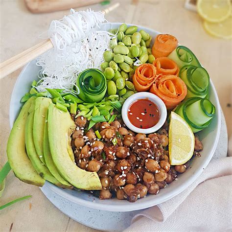 Easy Vegan Poke Bowl With Chickpeas Get Set Vegan