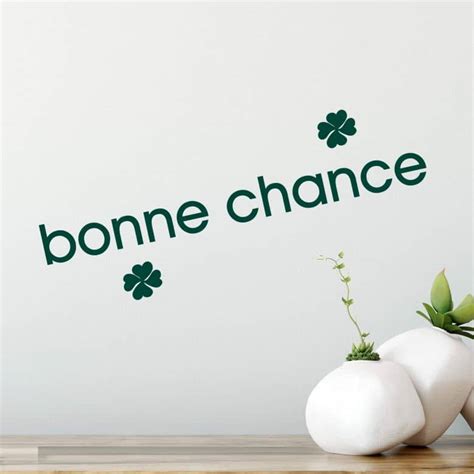 Adesivo murale - Bonne Chance | wall-art.it