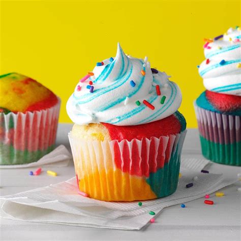 Rainbow Cupcakes Recipe | Taste of Home