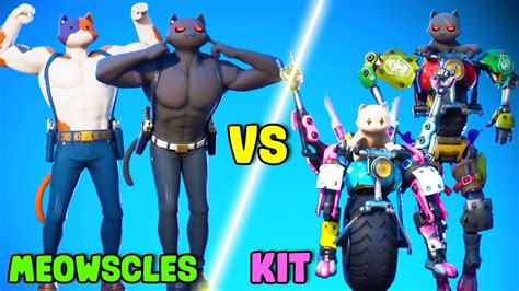 Meowscles Vs Kit In Fortnite Dance Battle Chapter 2 Season 3 Youtube