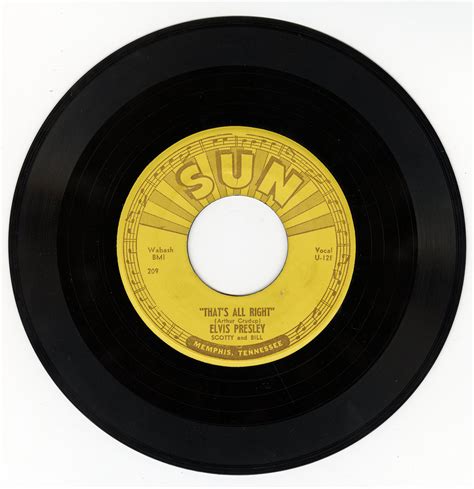 Elvis Presley That S All Right Original Sun Records With Push