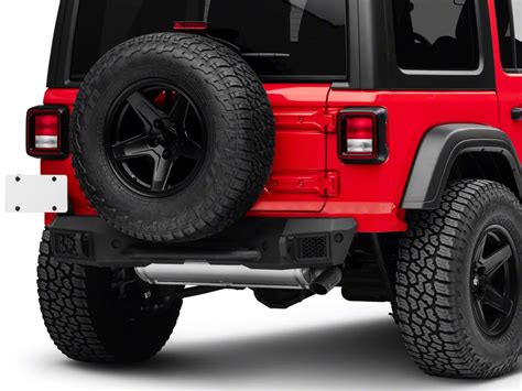 Go Rhino Jeep Wrangler Rockline Stubby Rear Bumper Textured Black