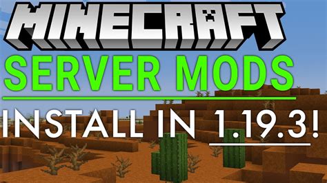 How To Add Mods To Your Minecraft Server In Youtube