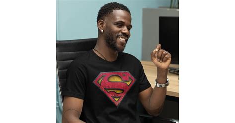 Superman S Shield Distressed Logo T Shirt Nz