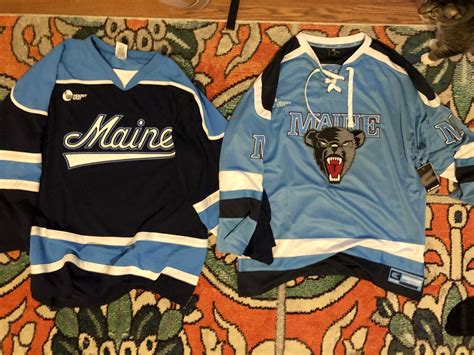 2019-2020 UMaine Black Bears jerseys from Alfond Arena and Bear ...