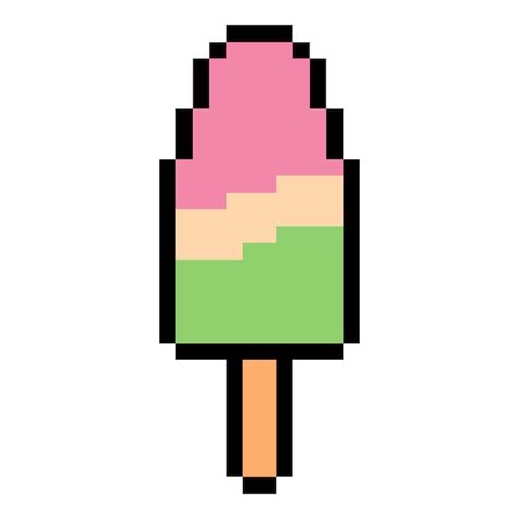 Premium Vector Ice Cream With Pixel Art