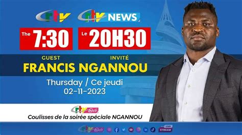 Francis Ngannou invité du journal de 20h30 sur la Crtv