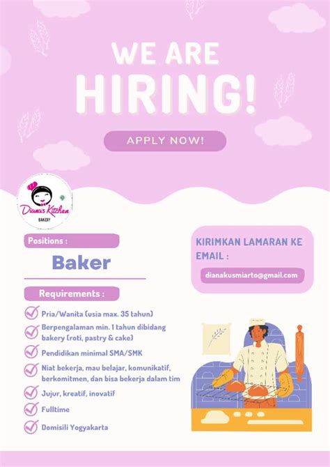 Lowongan Kerja Baker Di Diana S Kitchen LokerJogja ID