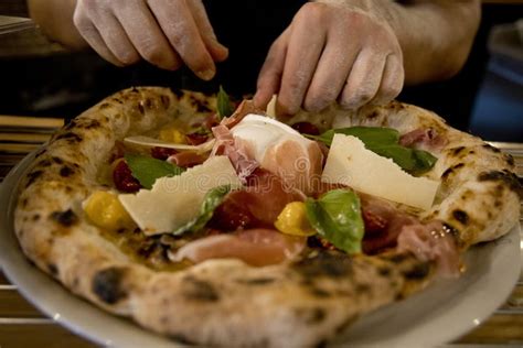 Neapolitan Pizza Typical Campania Product Stock Image Image Of Dish