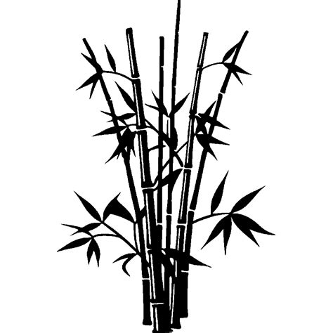 Bamboo Drawing Silhouette - bamboo png download - 1000*1000 - Free ...