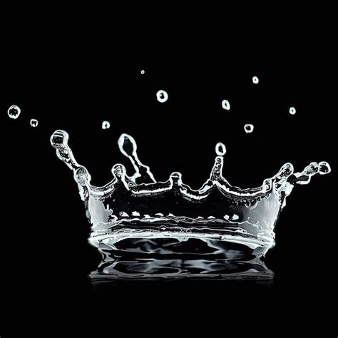 Premium Photo A Crown With The Word On It On A Black Background