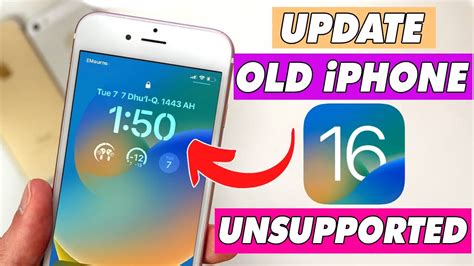 How To Update Old Iphone 6s778 To Ios 16 100 Work Youtube