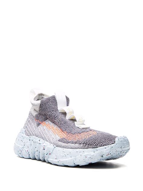 Nike Space Hippie Hyper Crimson Sneakers Grey Farfetch