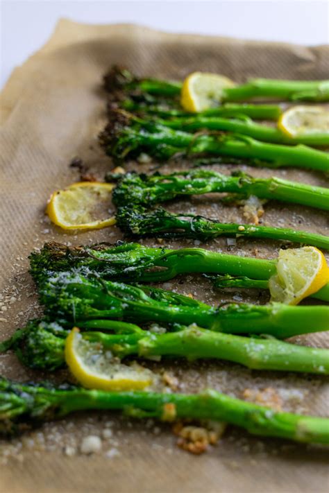 Parmesan Roasted Broccolini Recipe Simple Cooking At Home