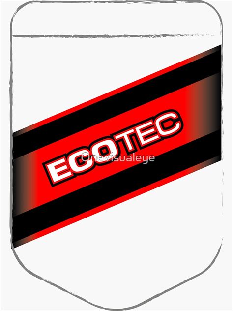 Ecotec Red Logo Pocket Sticker For Sale By Onevisualeye Redbubble