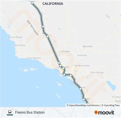 Ruta Greyhound Us0831 Horarios Paradas Y Mapas Fresno Bus Station