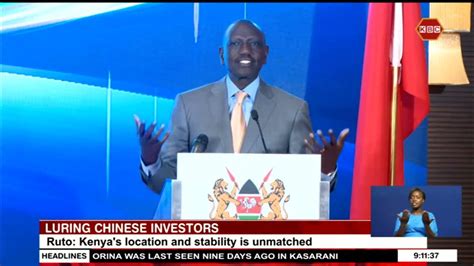 Kenya China Ties I Ruto Says Sgr To Be Extended To Africas Eastern