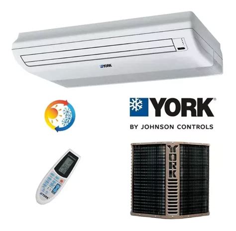 Clima Piso Techo York Ton Btus Inverter Frio Calor Mercadolibre