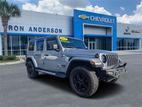 Pre Owned 2020 Jeep Wrangler Unlimited Sahara 4d Sport Utility In Yulee 10516b Ron Anderson