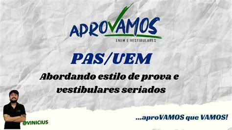 ANALISE DA PROVA DO PAS UEM 2022 YouTube