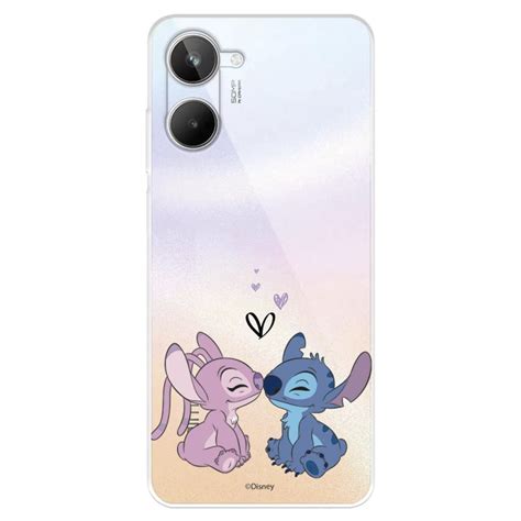 Capa Oficial Disney Angel Stitch Kiss Para Realme Lilo Stitch