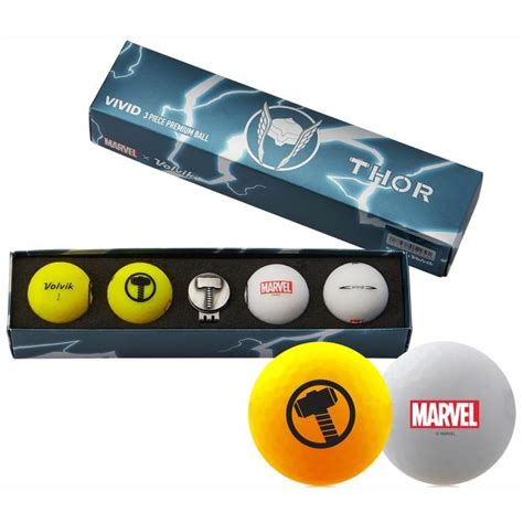 Volvik Vivid Marvel Golf Balls Thor Carls Golfland