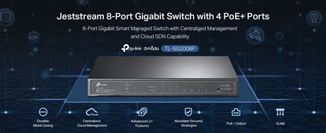 Amazon TP Link TL SG2008P Jetstream 8 Port Gigabit Smart Managed