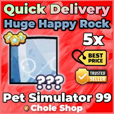 Huge Happy Rock - Game Items - Gameflip