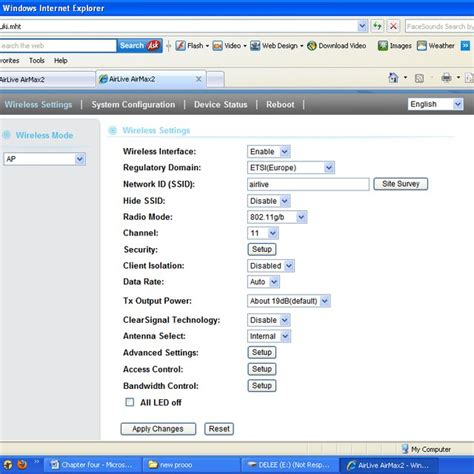 Configuration of the Access Point. | Download Scientific Diagram