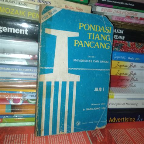 Jual ORIGINAL BUKU PONDASI TIANG PANCANG JILID 1 IR SARDJONO