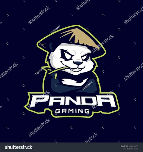 Panda Esport Gaming Mascot Logo Template Stock Vector Royalty Free 2086338493 Shutterstock