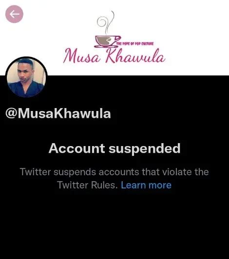 We All Saw It Coming Reasons Behind Musa Khawulas Twitter Account