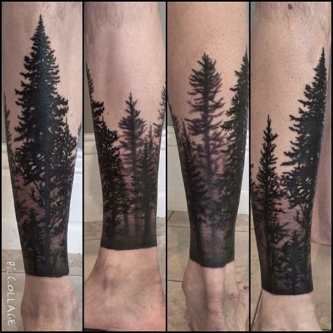 Pin By Vaibhav Pandey On Tattoo Trees Forest Tattoos Silhouette