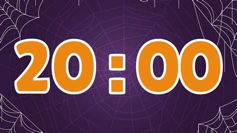 20 Minute Halloween Timer Countdown Clock With Spooky Ending Music