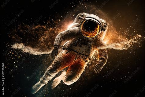 Astronaute Dans L Espace L Univers La Science Fiction Parfait Pour