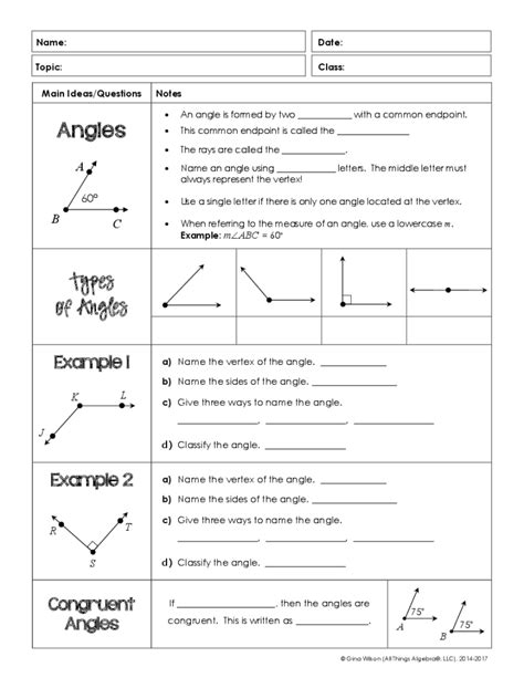 Gina Wilson All Things Algebra 2014 Parallel Lines And Transversals